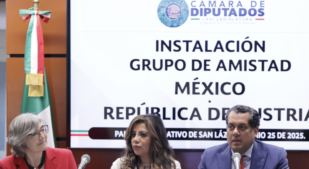 GRUPO DE AMISTAD MÉXICO-AUSTRIA FORTALECE LAZOS CULTURALES, POLÍTICOS Y ECONÓMICOS: GUTIÉRREZ LUNA